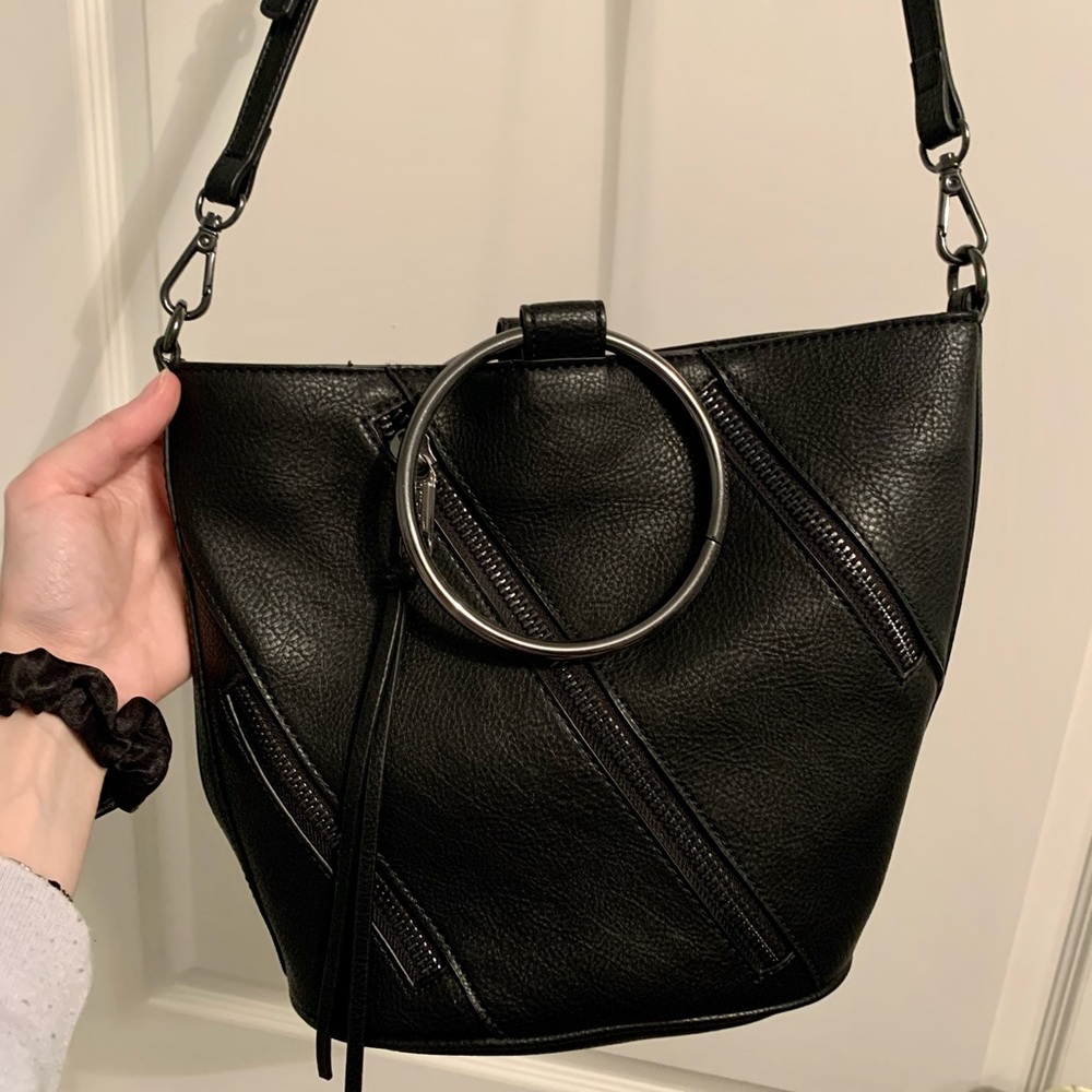 Joe’s Jeans Black Bag with Zipper Detailing